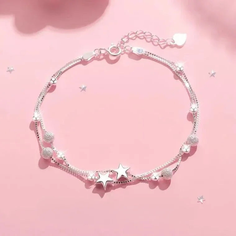 Armbåndsett med Grønne Edelstener - 4 stk