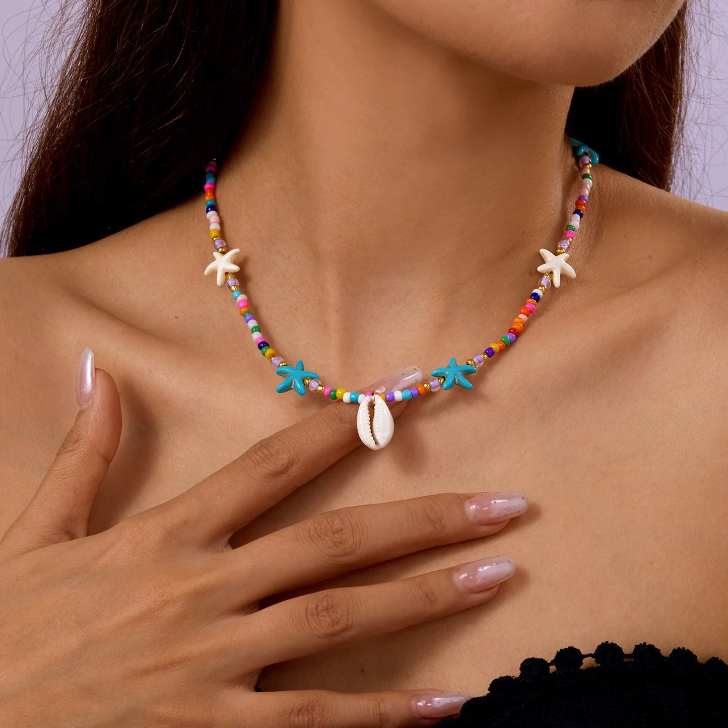 Skjellhalskjede - Bohemsk Strandstil