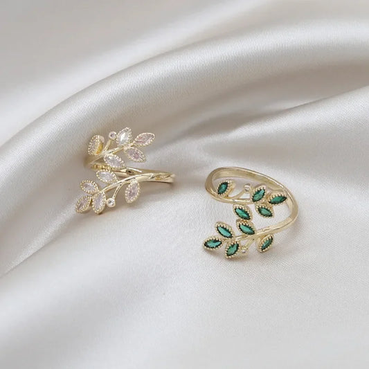 Zirkonia Ring - Justerbar - 9 Design