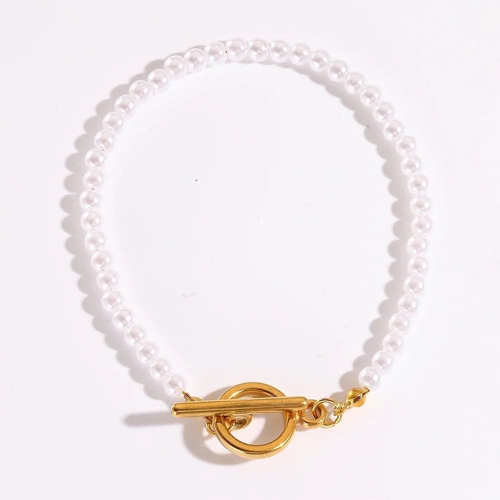 Perlearmbånd - Rustfritt Stål