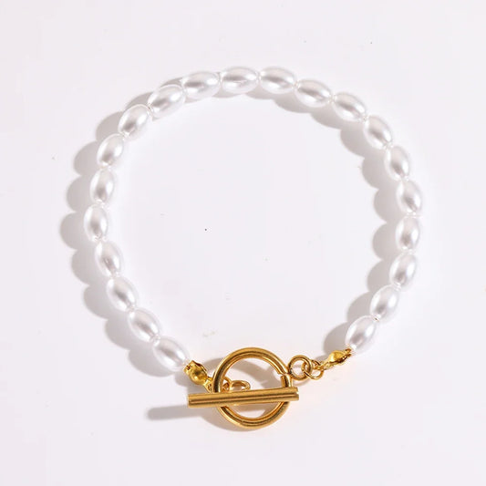 Perlearmbånd - Rustfritt Stål - 4 Design