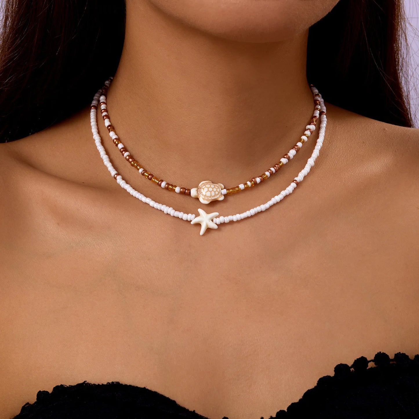 Skjellhalskjede - Bohemsk Strandstil