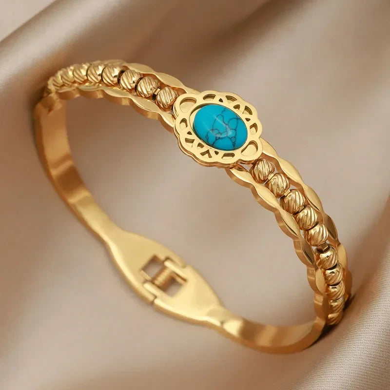 Armbånd i Rustfritt Stål - Kors og Sommerfugl