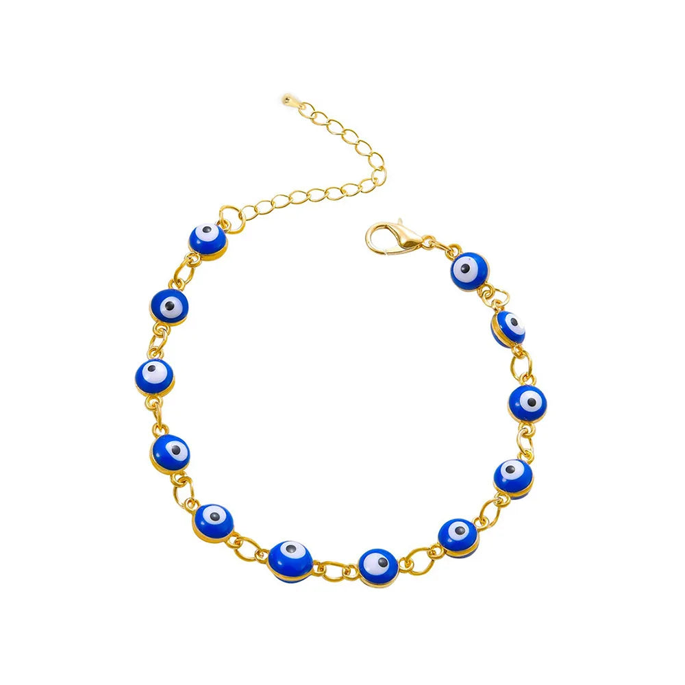 Evil Eye Armbåndsett - Gullbelagt